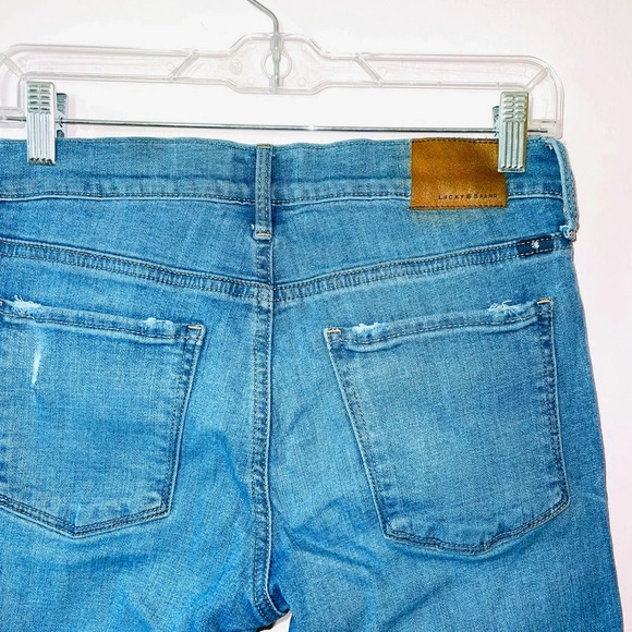 Lucky Brand Brooke Medium Wash Mid-rise Distressed Skinny Jeans 26 Women’s - Picture 9 of 15